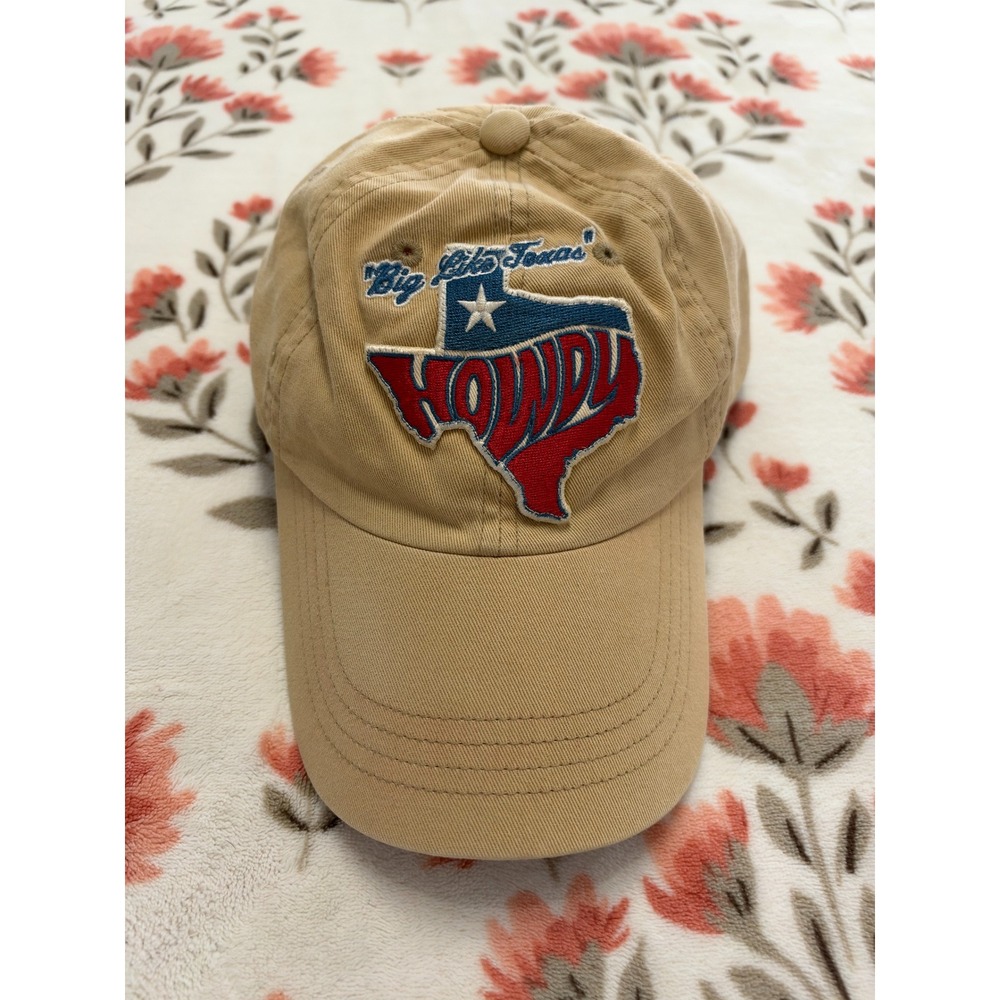 American Eagle Outfitters Big Like Texas Howdy Hat Khaki Tan Snapback Cap